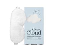 Silver Cloud Women's Silver Ion Infused Satin Fluffy Sleep Mask White Silver Cloud White