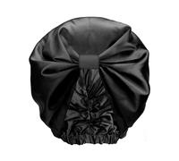 Silver Cloud Women's Silver Ion Infused Satin Hair Wrap Black Silver Cloud Black One Size