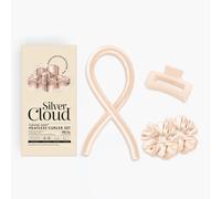 Silver Cloud Women's Silver Ion Infused Satin Heatless Curler Set Caramel Silver Cloud Caramel
