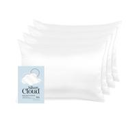 Silver Cloud Women's Silver Ion Infused Satin Pillowcase White - 4 Pack Silver Cloud White