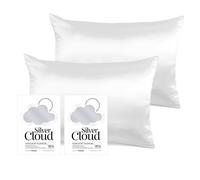 Silver Cloud Women's Silver Ion Infused Satin Pillowcase White - Twinpack Silver Cloud Silver