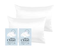 Silver Cloud Women's Silver Ion Infused Satin Pillowcase White - Twinpack Silver Cloud White