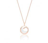 Silver & Co Luxurious Mother of Pearl Pendant SPG0072R - Sterling Silver / Rose Gold Plated