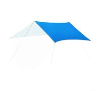 Silver-Coated Sun Shade Tarp 300x300cm UV Block | 1500mm waterproof rating, wind-resistant design, camouflage pattern, 300x300cm size, for durable polyester(Blue 300*300CM)