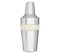 Silver Cocktail Shaker with Mother of Pearl Inlay | Mixology