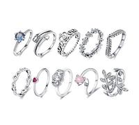 Silver Color Crown Heart Rings Women Gift Silver Color Flower Pattern Zircon Got Engaged Banquet Ring Nice processing