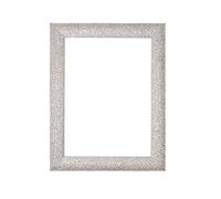 Silver Colour Instagram Square Stardust Photo Frame | Picture Frame | Poster Frame Ready to hang or stand with MDF backing board - Size (25.4x25.4cm) 10"x10"