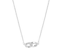 Silver Coloured Classics Silver Interlink Necklace