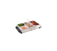 (Silver) Cooks Professional 4 Section Buffet Warmer 7.2L