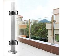 Silver Corner Post - s Railing for Balcony & Garden Stainless Steel Stair Deck Baluster Clamp System for Indoor/Outdoor Use - & Slish s Balustrades