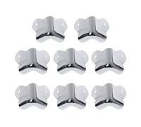 Silver Corner Protector Baby Proof Corner Guard Furniture Corner Metal Bumper Stand Mount Adapter for 8 Pack Amplifier