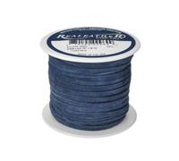 Suede Craft Lace Cadet Blue 1/8" x 25 yds by Realeather Made in USA