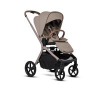 Silver Cross Breez Pushchair - Compact Lightweight Travel System, One-Hand Fold Pushchair with Lie-Flat Seat - Car Seat Compatible - Suitable from Birth to 4 Years (22kg) - Champagne