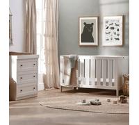 Silver Cross Bromley 2 Piece Cot to Toddler Bed and Dresser, White