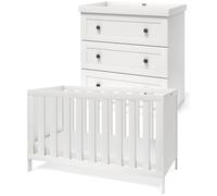 Silver Cross Bromley 2 Piece Nursery Cot Bed Set - White