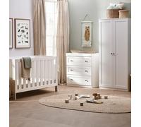 Silver Cross Bromley 3 Piece Cot, Dresser and Wardrobe, White