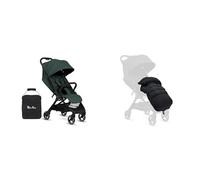 Silver Cross - Clic 2 Compact Stroller, Travel Bag & Foormuff - Travel Stroller for Life On The Go - Foldable & Lightweight - Suitable from Birth to 4 Years - Conifer