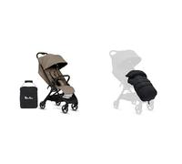 Silver Cross - Clic 2 Compact Stroller, Travel Bag & Footmuff - Travel Stroller for Life On The Go - Foldable & Lightweight - Suitable from Birth to 4 Years - Cobble
