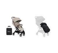 Silver Cross - Clic 2 Compact Stroller, Travel Bag & Footmuff - Travel Stroller for Life On The Go - Foldable & Lightweight - Suitable from Birth to 4 Years - Latte