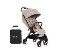 Silver Cross - Clic 2 Compact Stroller & Travel Bag - Travel Stroller For Life On The Go - Foldable & Lightweight - Suitable From Birth To 4 years - Latte