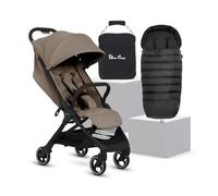 Silver Cross Clic 2 Stroller, Travel Bag & Footmuff, Birth to 22kg, Cobble