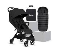 Silver Cross Clic 2 Stroller, Travel Bag & Footmuff, Birth to 22kg, Space | For Life on the Go, Our Lightweight, Compact Everyday Stroller, One-Hand Self-Standing Fold, Travel Bag & Footmuff Included