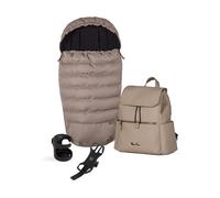 Silver Cross Dune 2/Reef 2 Accessory Pack - Footmuff, Changing Bag, Phone Holder & Cup Holder - Mocha