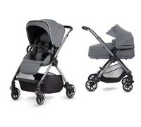 Silver Cross Dune + First Bed Folding Carrycot Travel System Bundle - Glacier Glacier