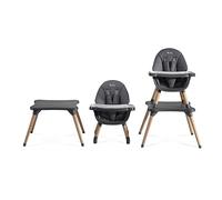 Silver Cross - Eat&Play 4-in-1 Highchair - Convertible Baby Chair - Highchair, Booster seat, Toddler Chair & Table All in 1-6 Months to 5 Years - Graphite