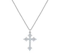 Silver Cross Necklace for Women,Cross Necklace for Women Gold, Silver/Gold Cross Jewelry, Cross Necklace for Women, Christmas Birthday Gifts for Women Cross Girls