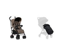 Silver Cross - Pop 2 Pushchair & Footmuff - Foldable Travel Stroller - Buggy - Adjustable/Lie Flat Seat - Newborn to 4 Years - Cobble