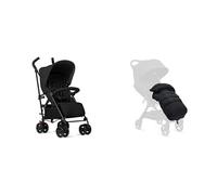 Silver Cross - Pop 2 Pushchair & Footmuff - Foldable Travel Stroller - Buggy - Adjustable/Lie Flat Seat - Newborn to 4 Years - Space