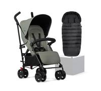 Silver Cross - Pop 2 Pushchair & Footmuff - Foldable Travel Stroller - Buggy - Adjustable Seat - Newborn to 4 Years - Sage