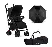 Silver Cross - Pop 2 Pushchair - Parasol & Travel Bag - Foldable Travel Stroller - Adjustable Seat - Newborn to 4 Years - Space