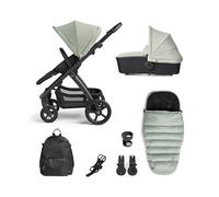 Silver Cross - Tide Pushchair & Accessory Pack - Durable Multi-Terrain Pram - Freestanding Fold & Multi-Height Handle Bar - Newborn to 4 Years - Sage