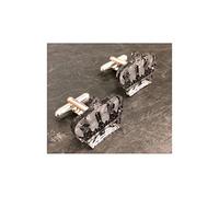 Silver Crown Union Jack Cufflinks by London Designer Mojiana X2MJ013
