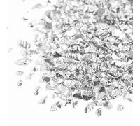 Silver Crushed Glass Glitter for Epoxy Resin, 7.05Oz 0.07-0.15in Irregular Metallic Chunky Craft Glitter, for DIY Resin Fillers, Nail, Vase Filler, Jewelry Making, Wall Decoration etc (2-4mm, 200g)
