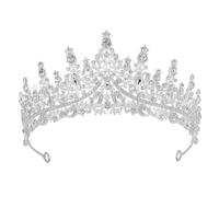 Silver Crystal Wedding Tiaras Women Tiara Bride Crowns Royal Queen Headband Princess Headpieces for Birthday Prom Pageant Graduate Costume Party Wedding Dress Accessories