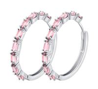 Silver Cubic Zirconia Stud Earrings, Sterling Silver Hoop Earrings, Sparkling Zircon Earringss Ear Cuff Teen Girls Piercing Studs Trendy Earringss Studs Earring For Women Flat Back Fashion