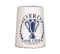 Silver Cup Billiard/Pool Cone Chalk, White
