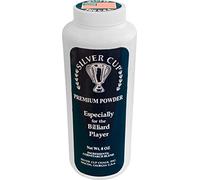 Silver Cup Billiard/Pool Premium Powder Hand Chalk, 8 Ounce Shaker Bottle, White