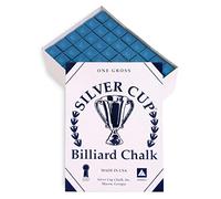 Silver Cup Billiard Premium Chalk, 144 PCS, Blue