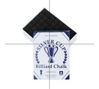 Silver Cup Box of 12 Geniune BLACK s chalks