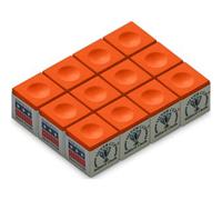 Silver Cup CueStix CHS12 ORANGE Chalk - Box of 12 Orange