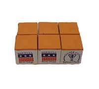 Silver Cup Half Dozen Orange Pool Cue Chalk