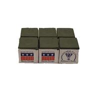 Silver Cup Set of 6 Billiard Pool Cue Chalk, Olive