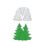 Silver Cutting Dies, Christmas Cutting Dies Metal Scrapbooking Embossing Stencils Christmas Tree Stencils DIY Cards Drawing Stencil Album Scrapbooking