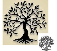 Silver Cutting Dies, Tree of Life Cutting Dies Metal Scrapbooking Embossing Stencils Tree of Life Stencils DIY Cards Cutting Dies Drawing Stencil Album Scrapbooking Cutting Dies