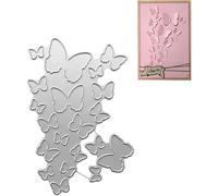 Silver Cutting Machine Cutting Stencil, Scrapbooking Embossing Stencils for Scrapbooking, Photo Paper, Cards, Craft Embossing, DIY Production, Birthday Gift Cutting Dies Scrapbooking and Stamping
