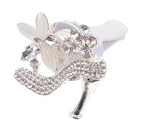 Silver Decor Car Vent High Heel Air Freshener Aromatherapy Clip